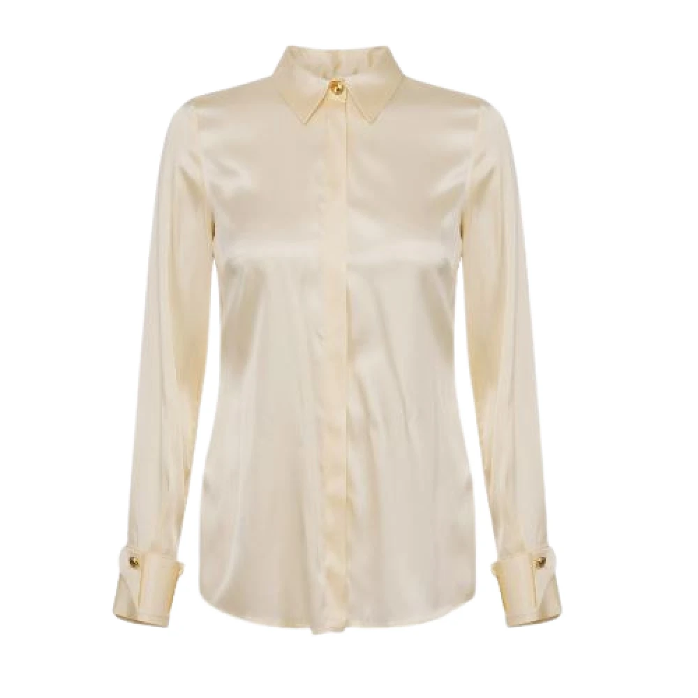 Elisabetta Franchi Stijlvolle Overhemden Collectie Beige Dames