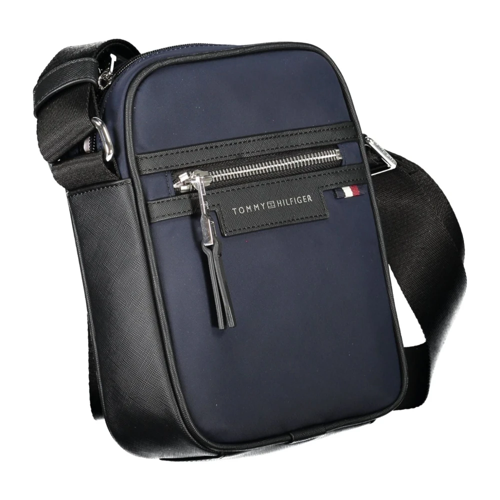 Tommy Hilfiger Blauwe Verstelbare Schoudertas met Rits Blue Heren