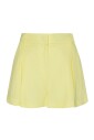 short-jaune-en-lin-taille-haute