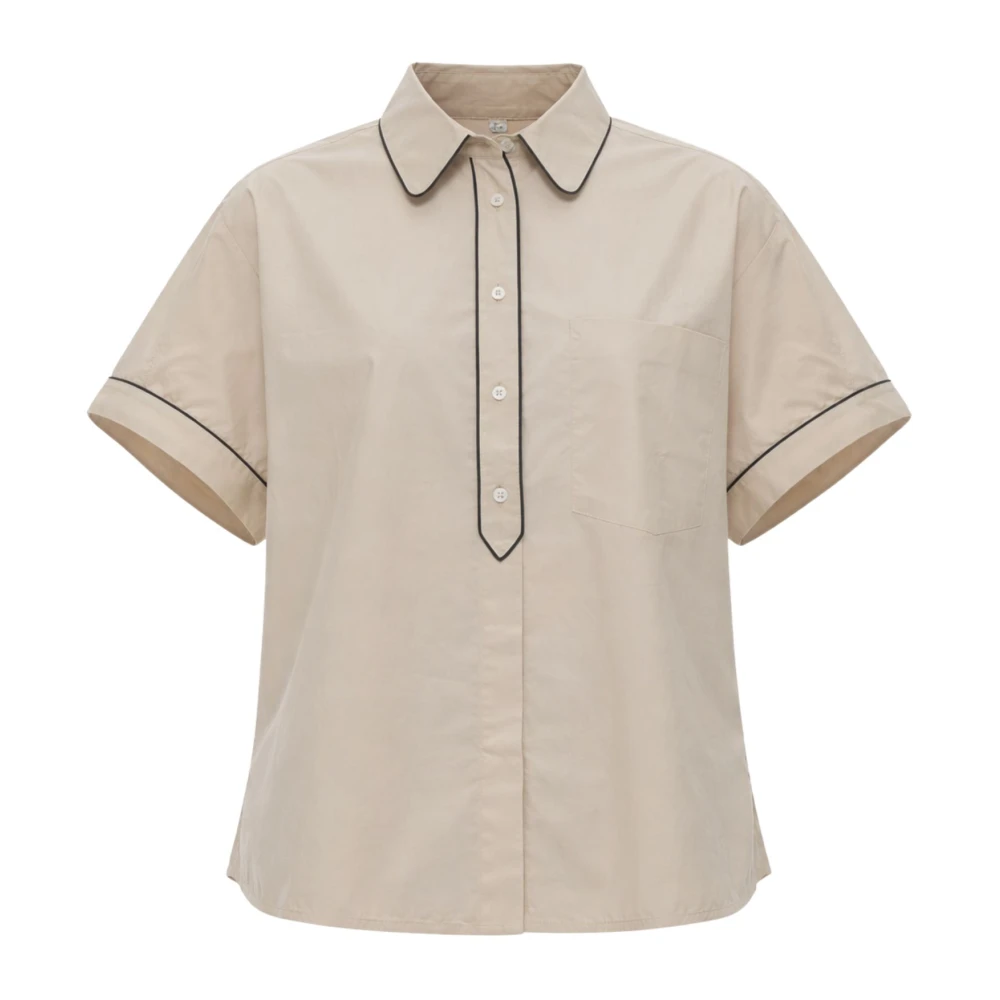 Pomandère Women's Beige Ss8626 Polo Shirt - Polo Shirts - M - Tops