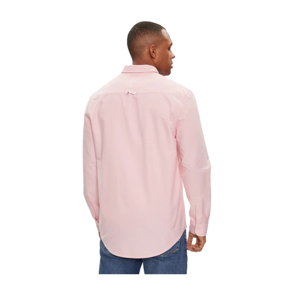 Tommy Jeans Stijlvolle Shirt voor Mannen Pink Heren
