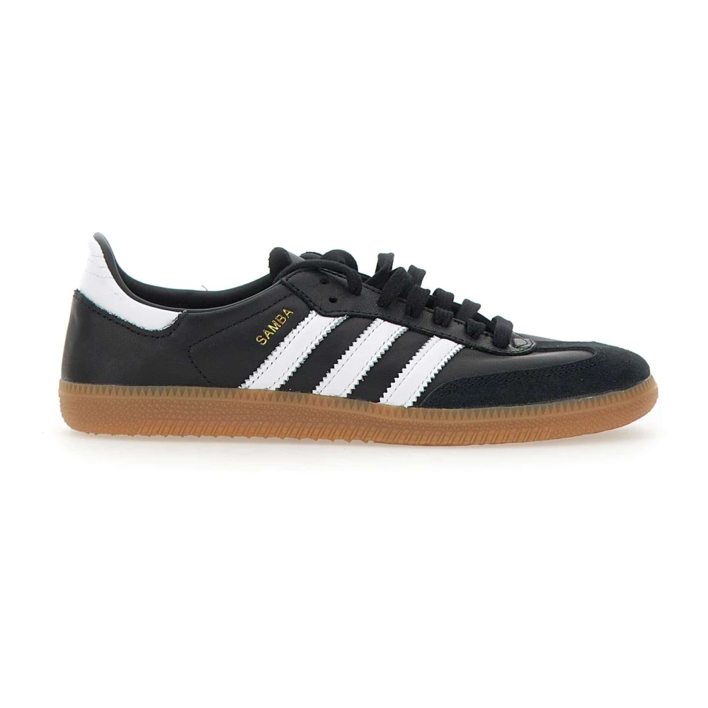 Adidas Svarta Samba Decon Sneakers med Vita Detaljer Black, Herr