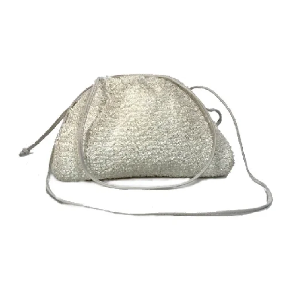 Bottega Veneta Vintage Pre-owned Fabric shoulder-bags White Dames