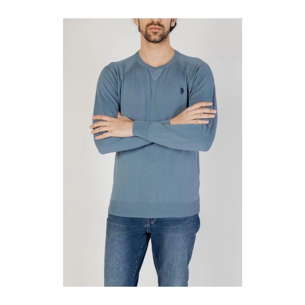 U.s. Polo Assn. Katoenen Jersey T-Shirt Blue Heren