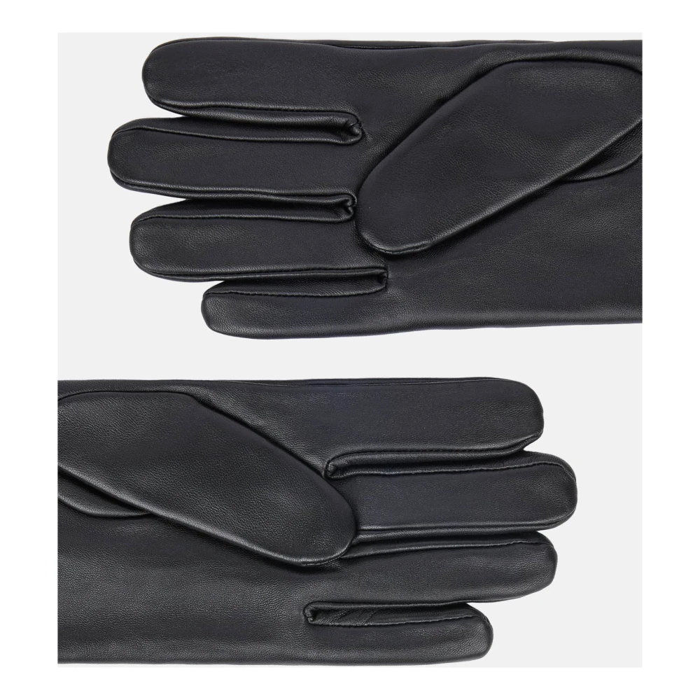 Boggi Milano Leren handschoenen Black Heren