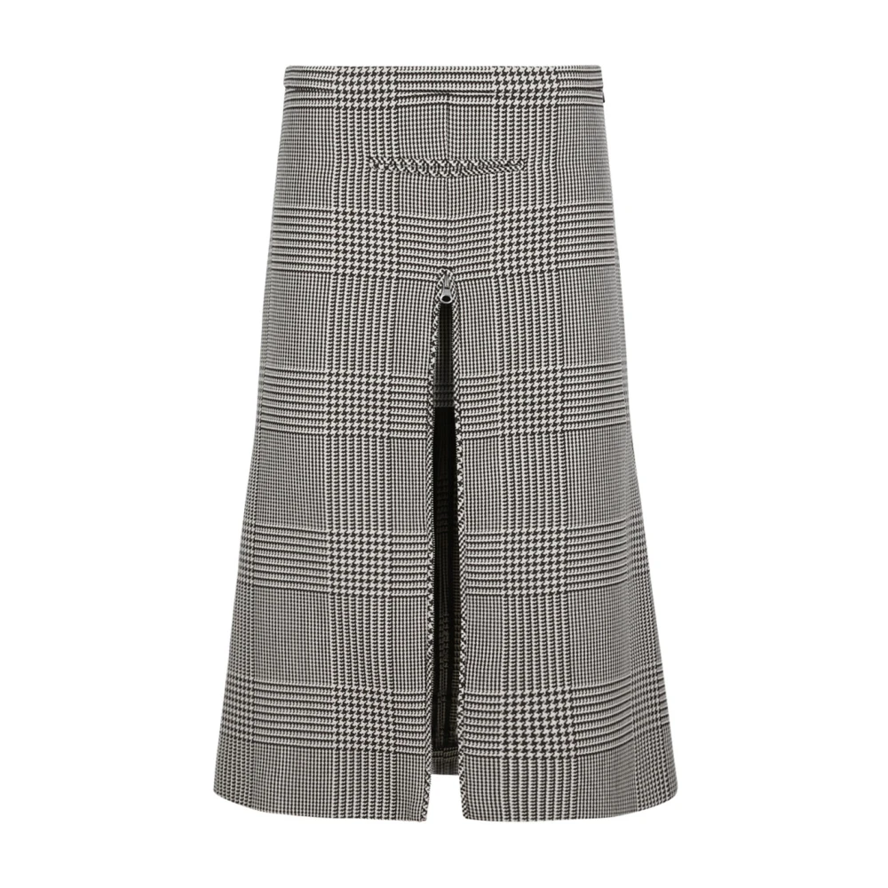 Courrèges Geritste Prince Of Wales Rok Brown Dames