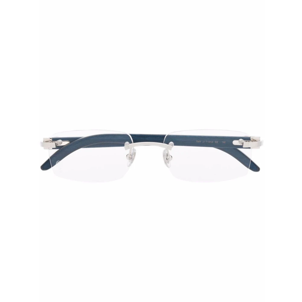 Cartier Unisex Gray Glasses, 53 Mm, Optical Frame