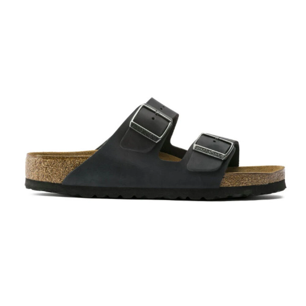 Birkenstock Women's Black Sliders, 7 Uk, Sandals Arizona Soft Footbed Birko-Flor Narrow