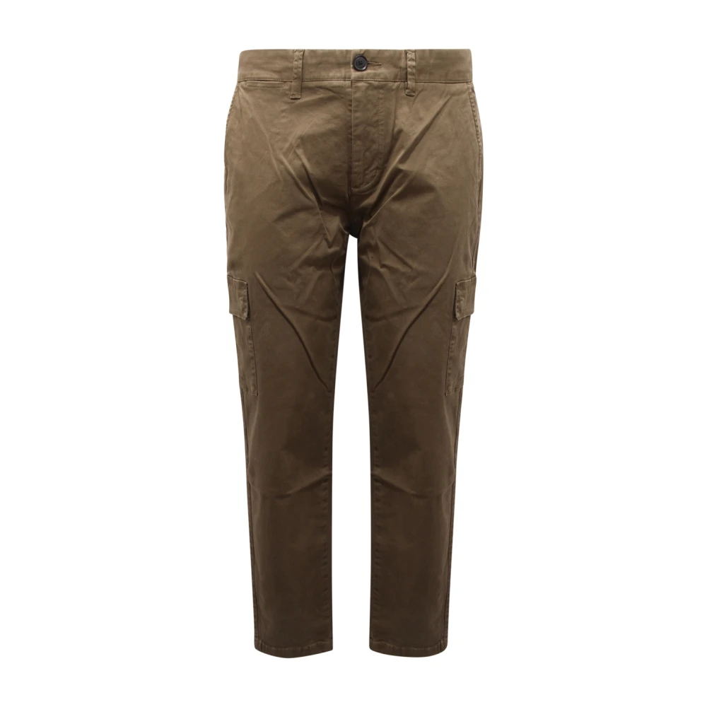 Sun68 Men's Green Chinos, W38, Cargo Trousers Military Style Drawstring Waist