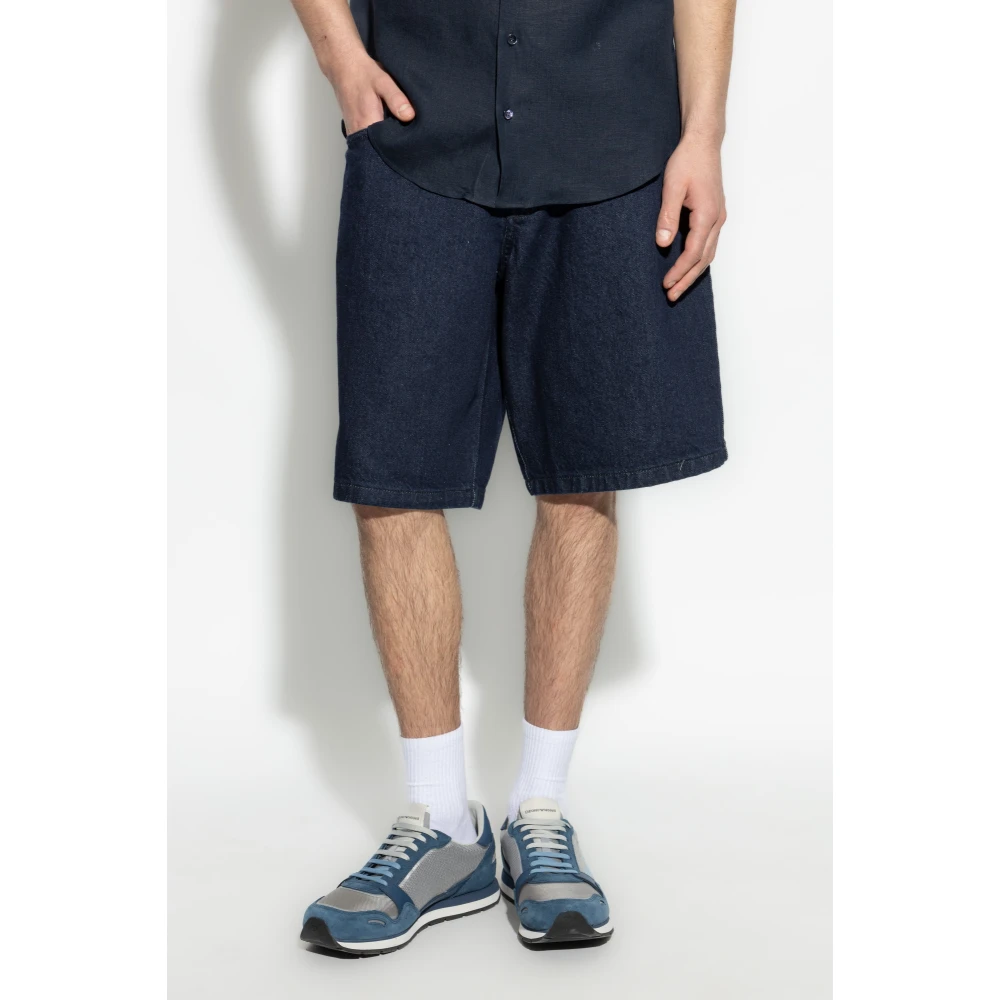 Emporio Armani Denim shorts Blue Heren