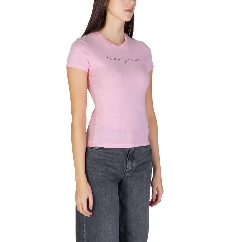 Tommy Jeans Multicolor Katoen Dames Tops & T-Shirt Pink Dames