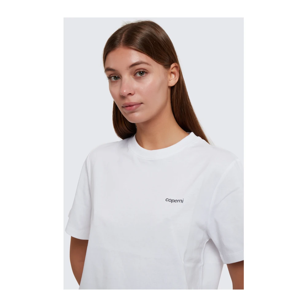 Coperni Boxy Logo T-Shirt van katoen White Dames