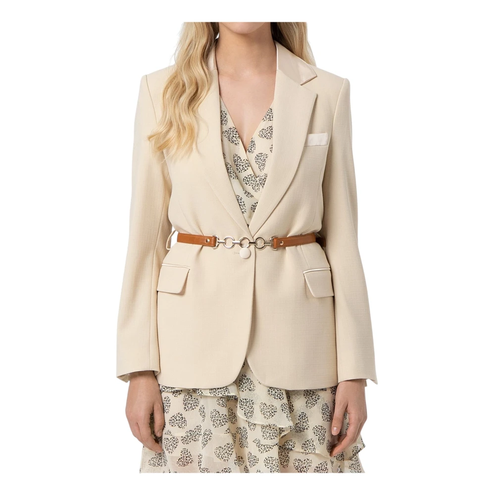 Fracomina Women's Beige Giacca - Blazers - S - Jackets