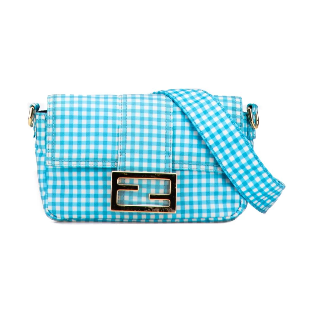 Fendi Vintage Women's Blue Pre-Owned Shoulder Bag