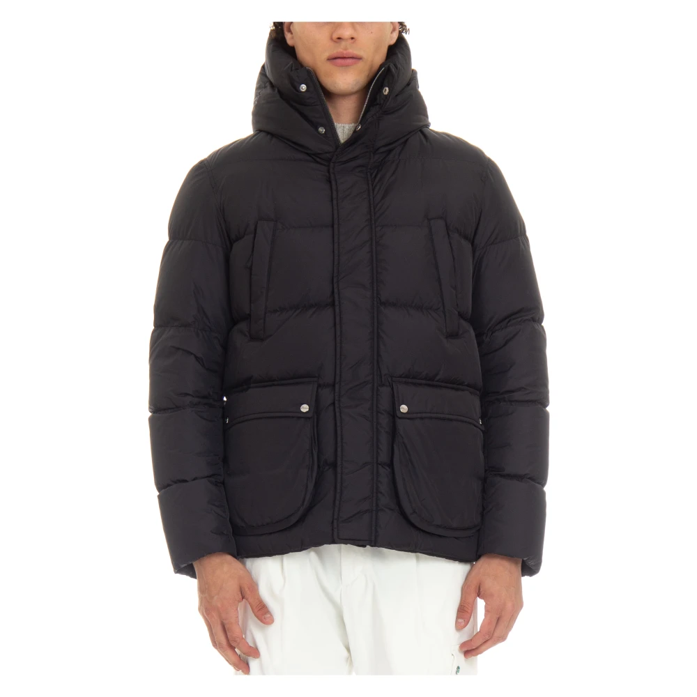 Herno Lichtgewicht Donsjas met Capuchon Black Heren