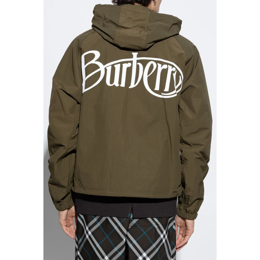 Burberry Capuchonjas Green Heren