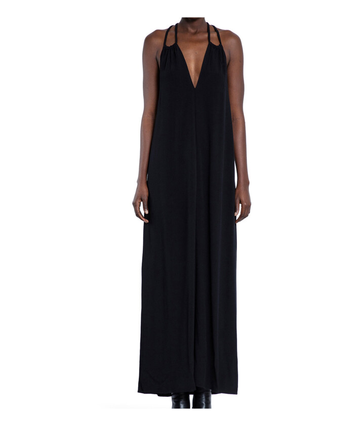 robe-noire-en-viscose-avec-col-halterneck