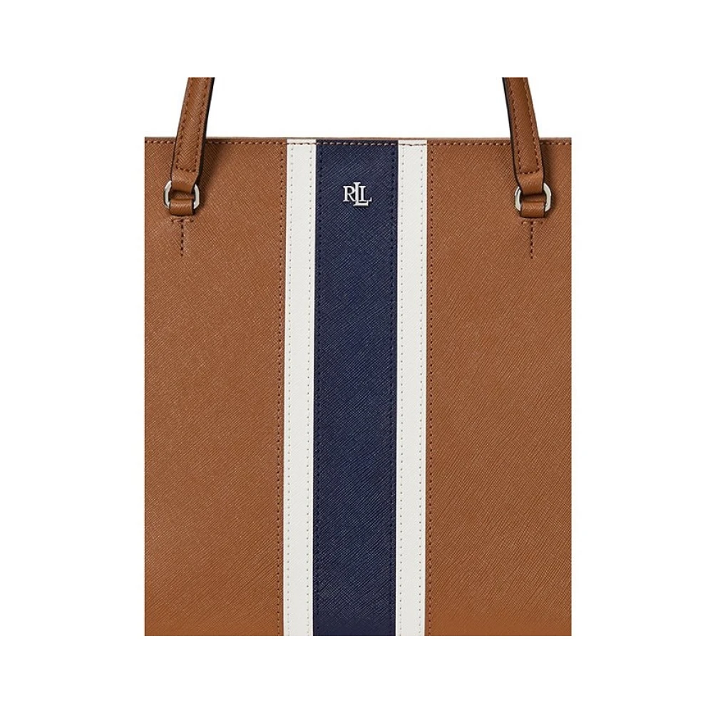 Ralph Lauren Borsa Karly shopper medium van leer Brown Dames
