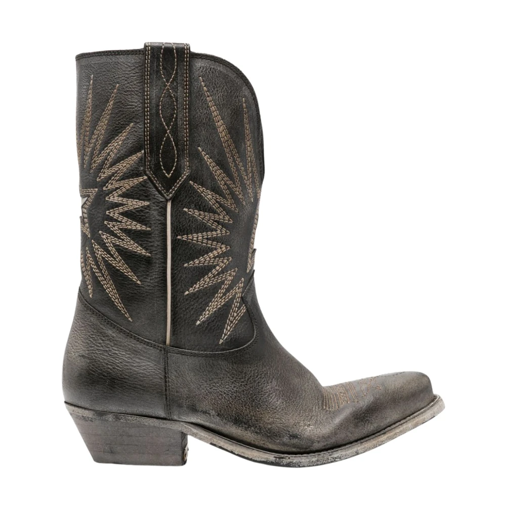 Golden Goose Damen Schwarz Wish Star Stiefel