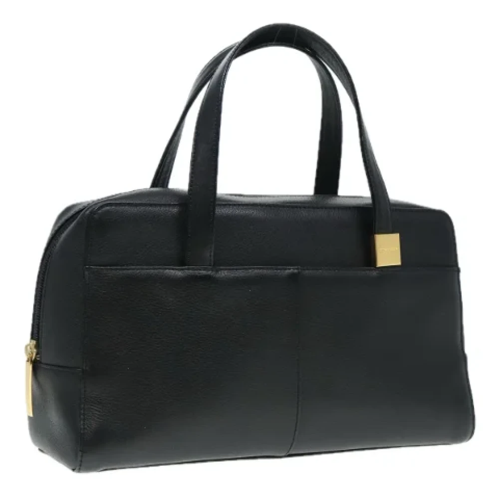 Burberry Vintage Pre-owned Leather handbags Black Dames