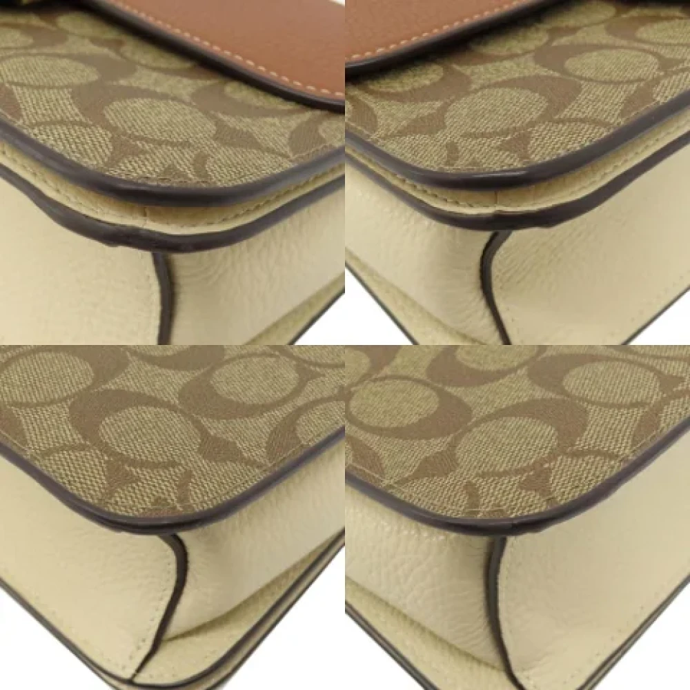 Coach Pre-owned Fabric shoulder-bags Beige Dames