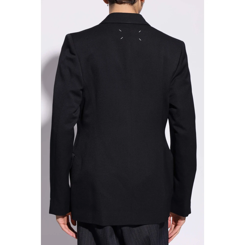Maison Margiela Wollen blazer Black Heren