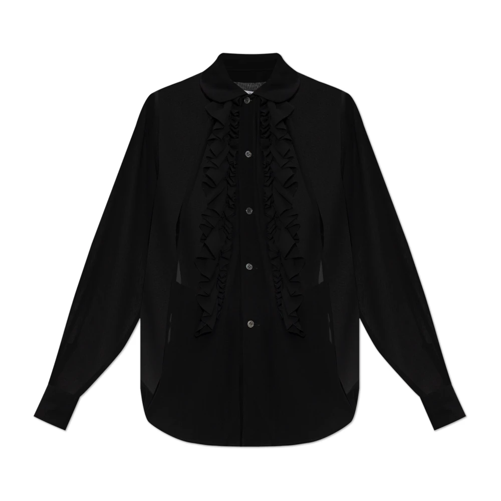 Comme des Garçons Transparante Shirt Black Dames