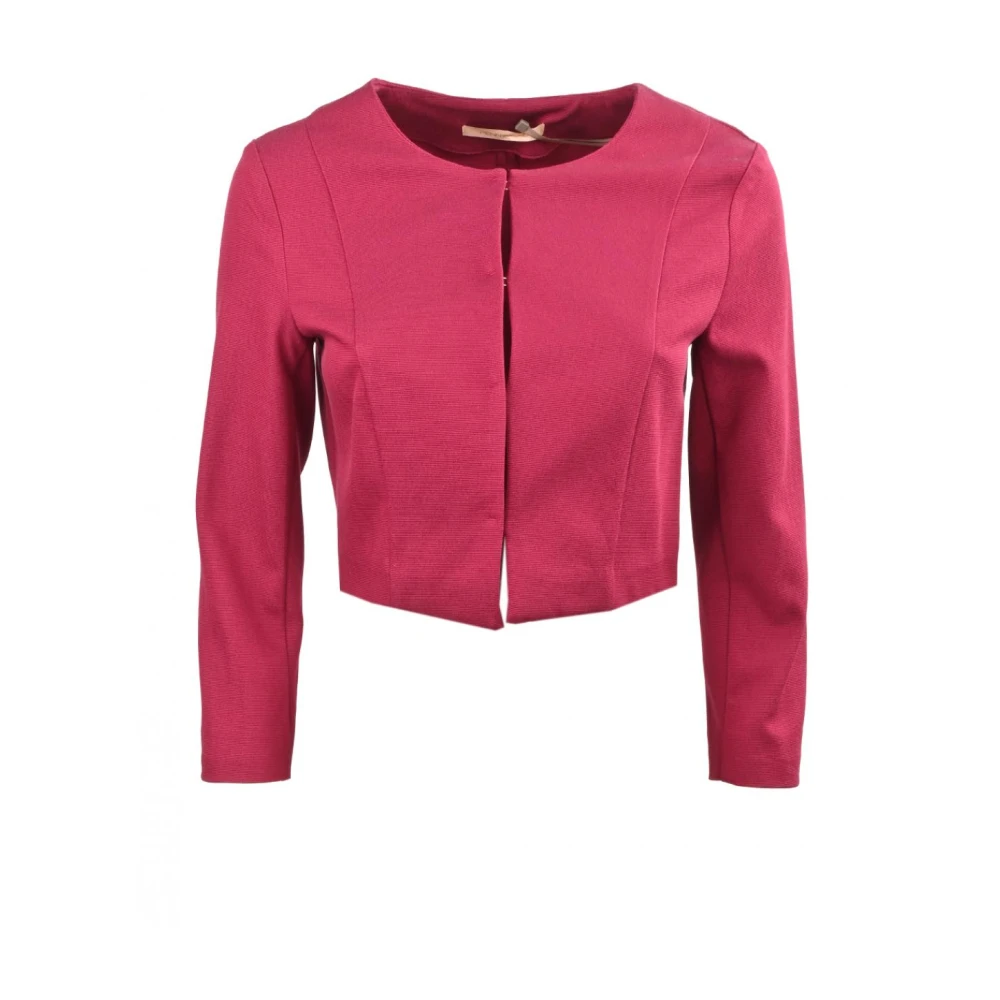 Pennyblack Gestreepte Katoenen Jas Red Dames