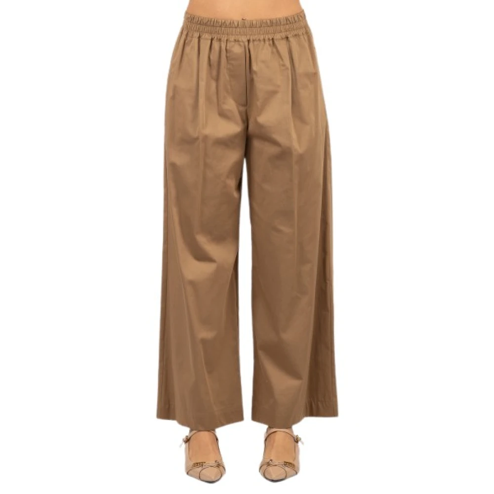 Weekend Max Mara Women's Brown Pantalone Weekend - Wide Trousers - Xs - Trousers