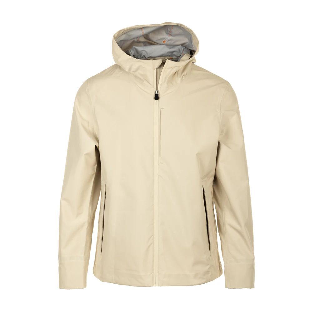 Save The Duck Beige Hooded Jas Beige Heren