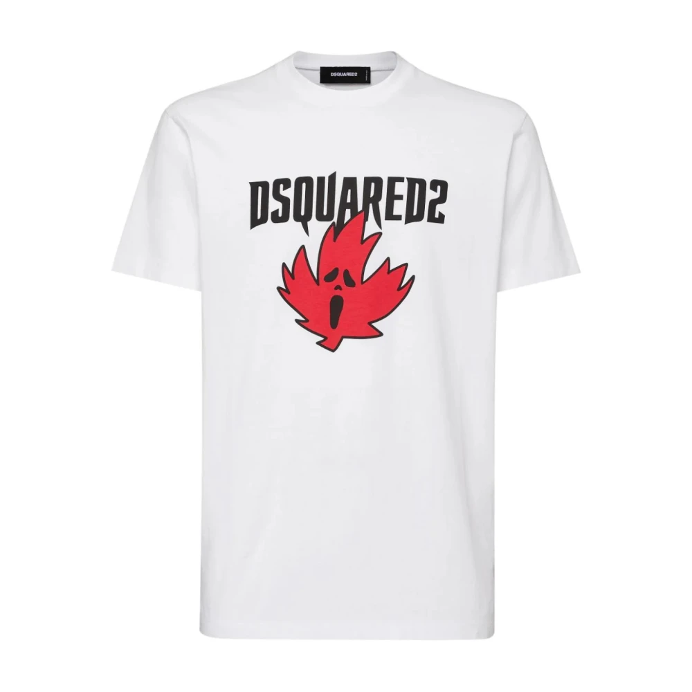 Dsquared2 Casual Katoenen T-shirt voor Mannen White Heren