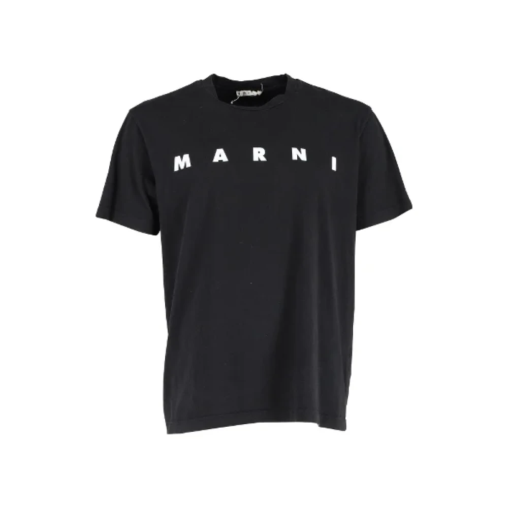 Marni Pre-owned Cotton tops Black Heren