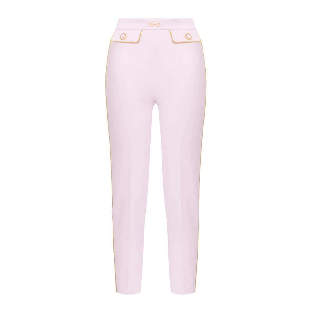 Elisabetta Franchi Roze Elegante Broek Pink Dames