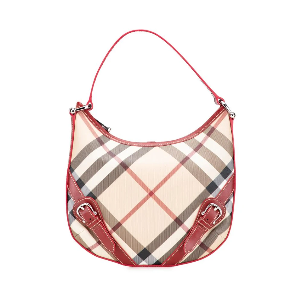 Burberry Vintage Women's Brown Pre-Owned Patterned Hobo Bag
