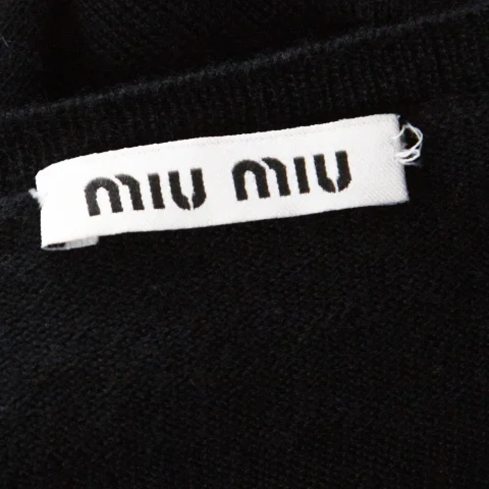 Miu Pre-owned Cashmere tops Black Dames
