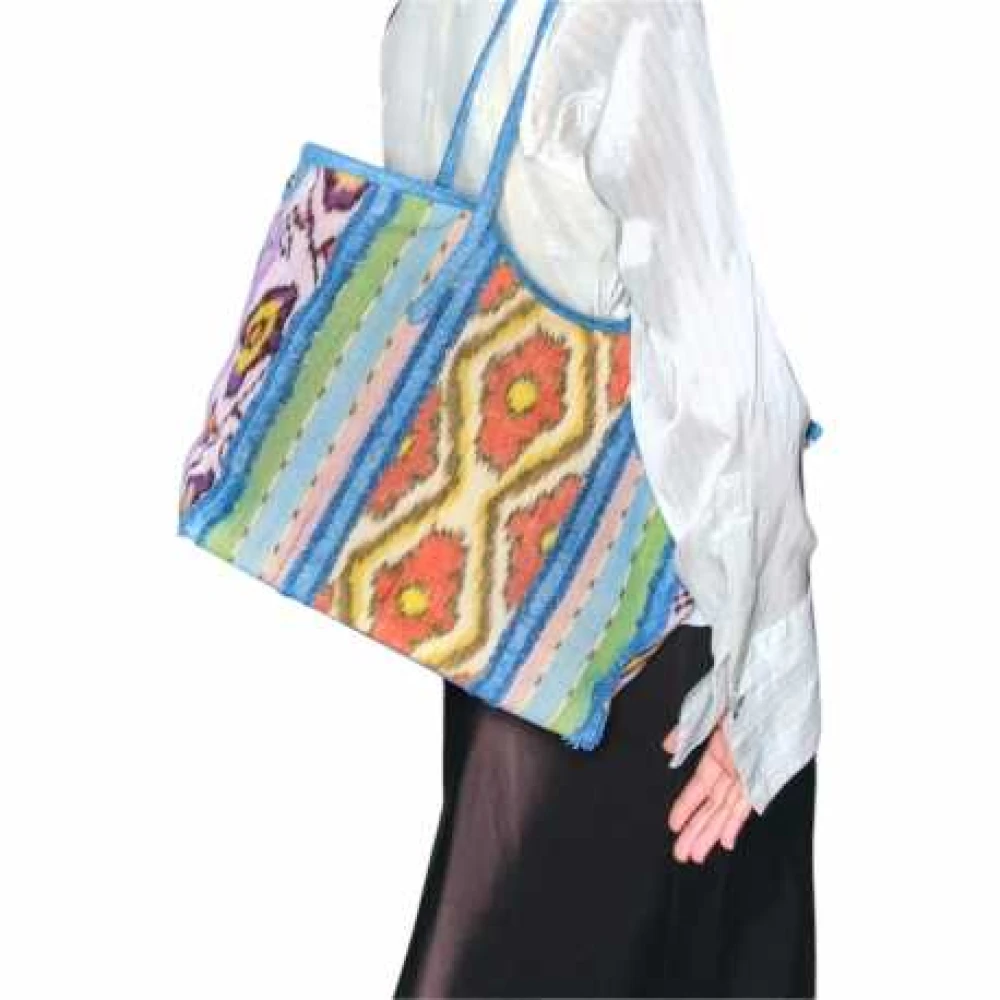 Claris Virot Kleurrijke Patchwork Schoudertas Multicolor Dames