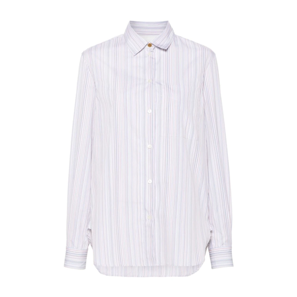 PS By Paul Smith Witte Zijden Overhemd van Paul Smith White Dames