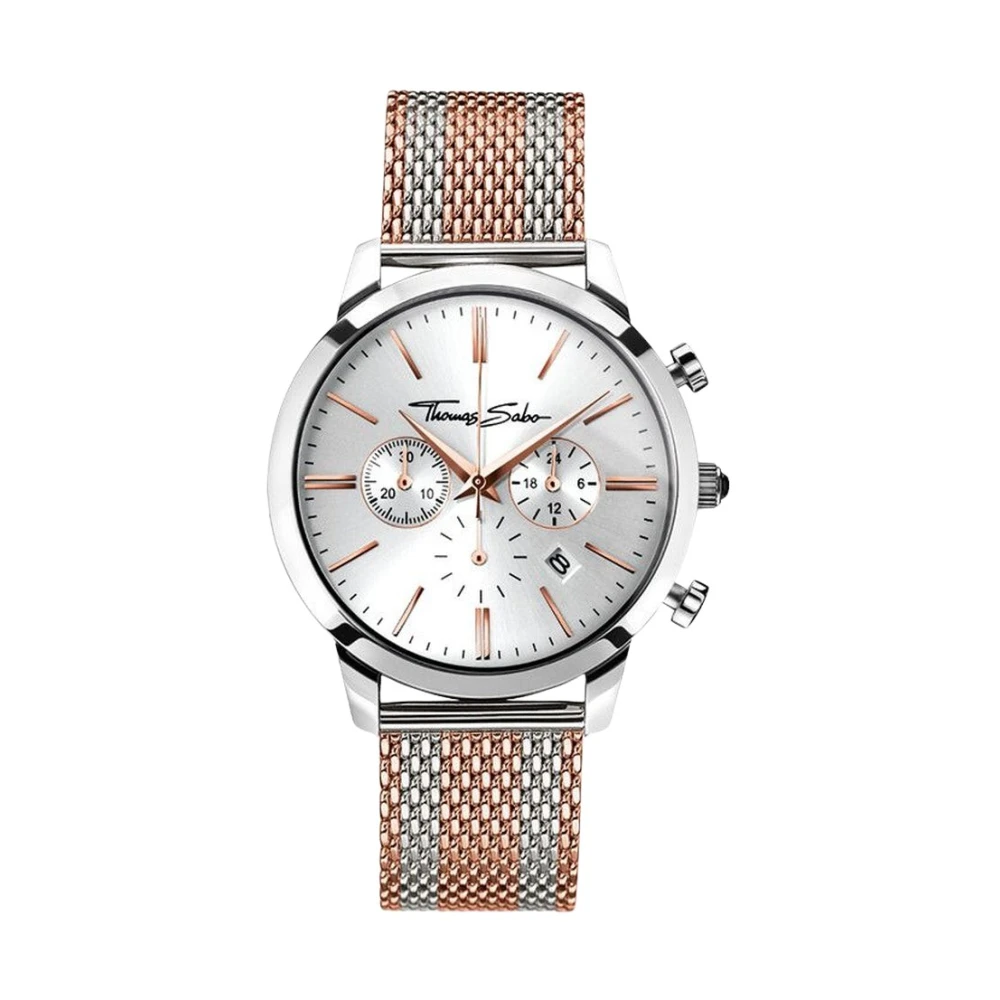 Thomas Sabo Men's Onyx Rebel Spirit Chrono Watch Rosegold