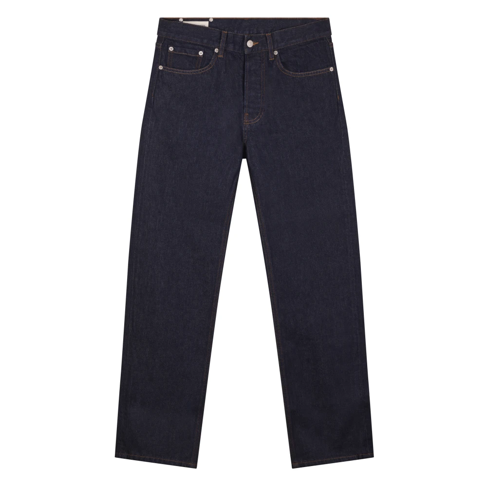 Dries Van Noten Men's Black Blue Stylish Trousers - Straight Fit Jeans - W30 - Jeans