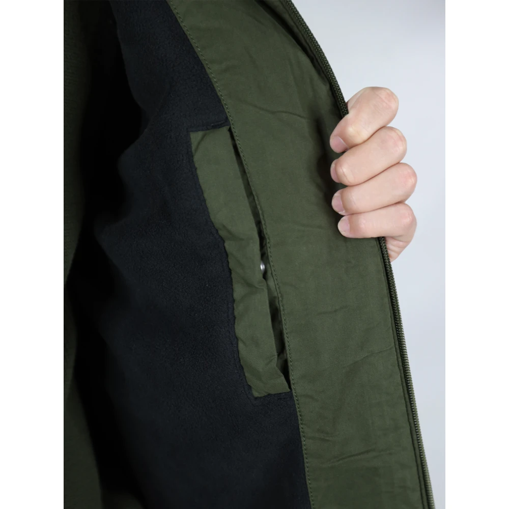 Tommy Hilfiger Groene Shell Jas met Capuchon Green Heren
