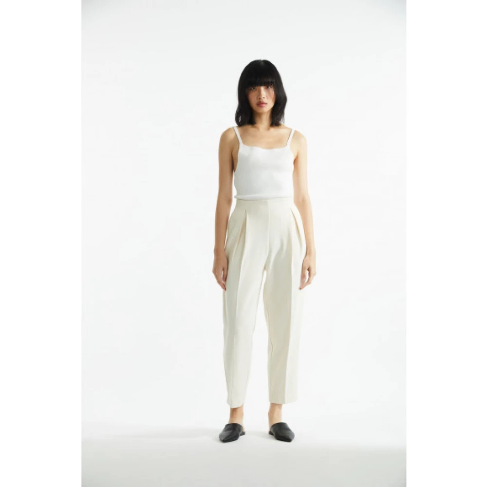 One & Other Stijlvolle Olava Broek voor Vrouwen White Dames
