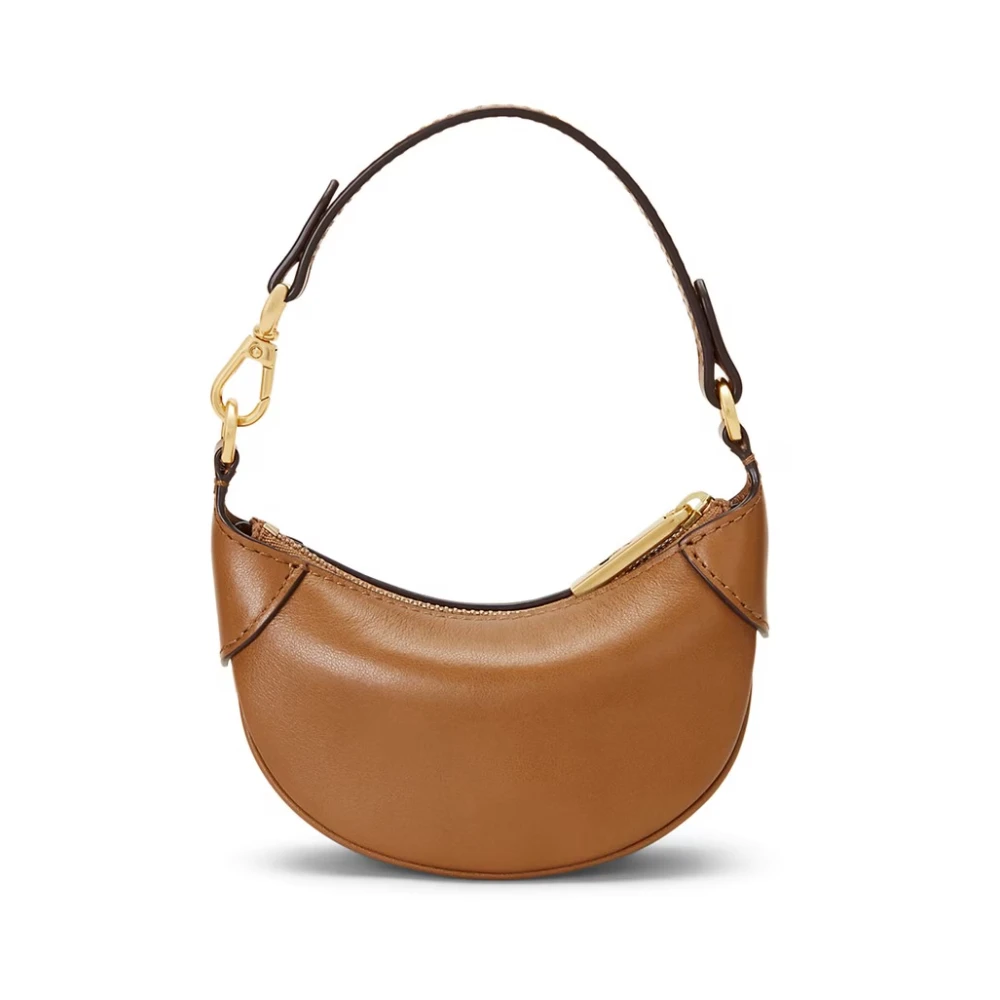 Polo Ralph Lauren ID Kaarthouder Tas Tan Leer Brown Dames