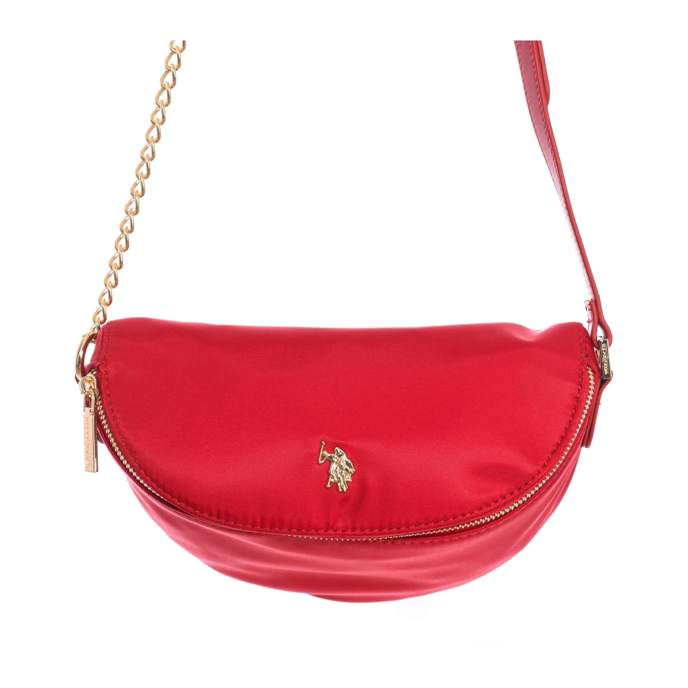 U.s. Polo Assn. Synthetische Schoudertas met Ritssluiting Red Dames