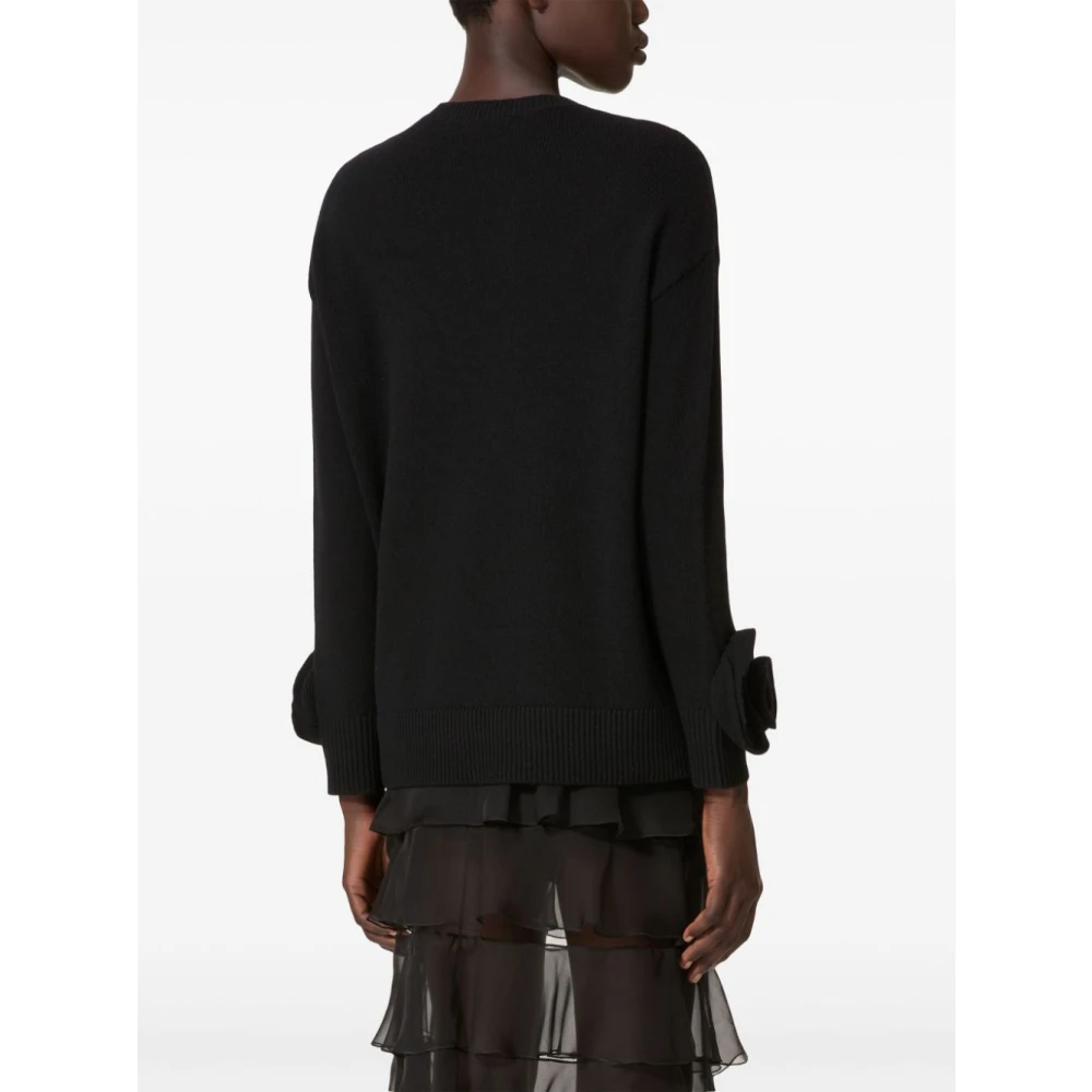 Valentino Garavani Zwarte Sweatshirt Damesmode Aw24 Black Dames