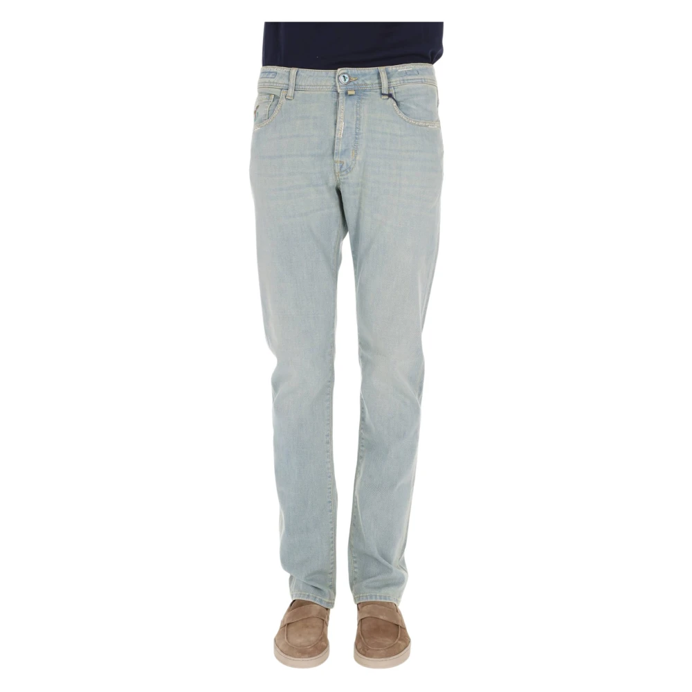 Jacob Cohën Mannelijk Blauw Jeans Heren, W36, Leer, Bard Slim-Fit Jeans