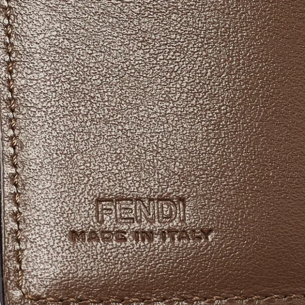 Fendi Vintage Pre-owned Leather wallets Brown Dames