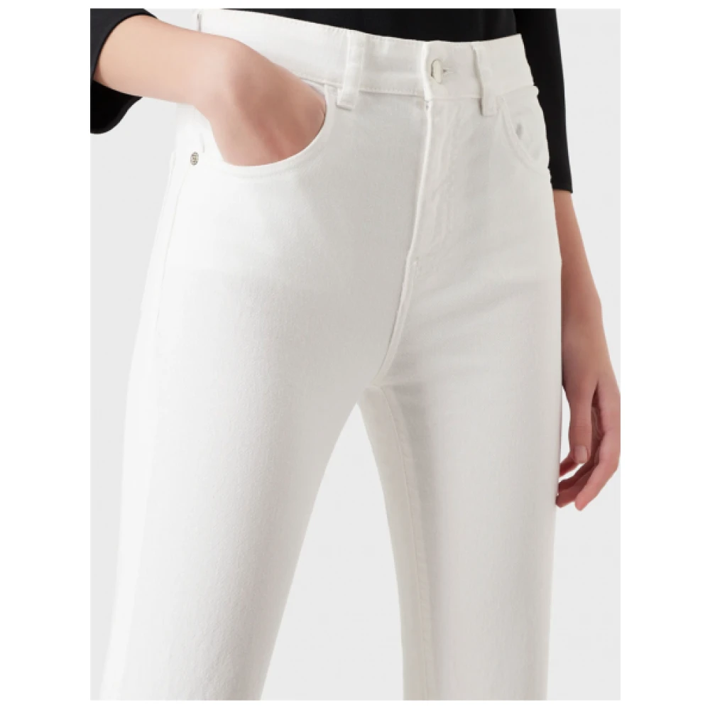 Emporio Armani Flared Jeans White Dames