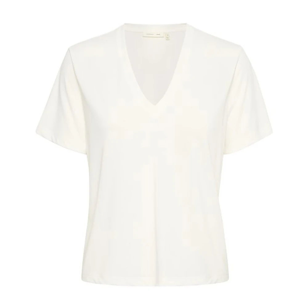 InWear Klassieke V-Hals Top Whisper White Dames