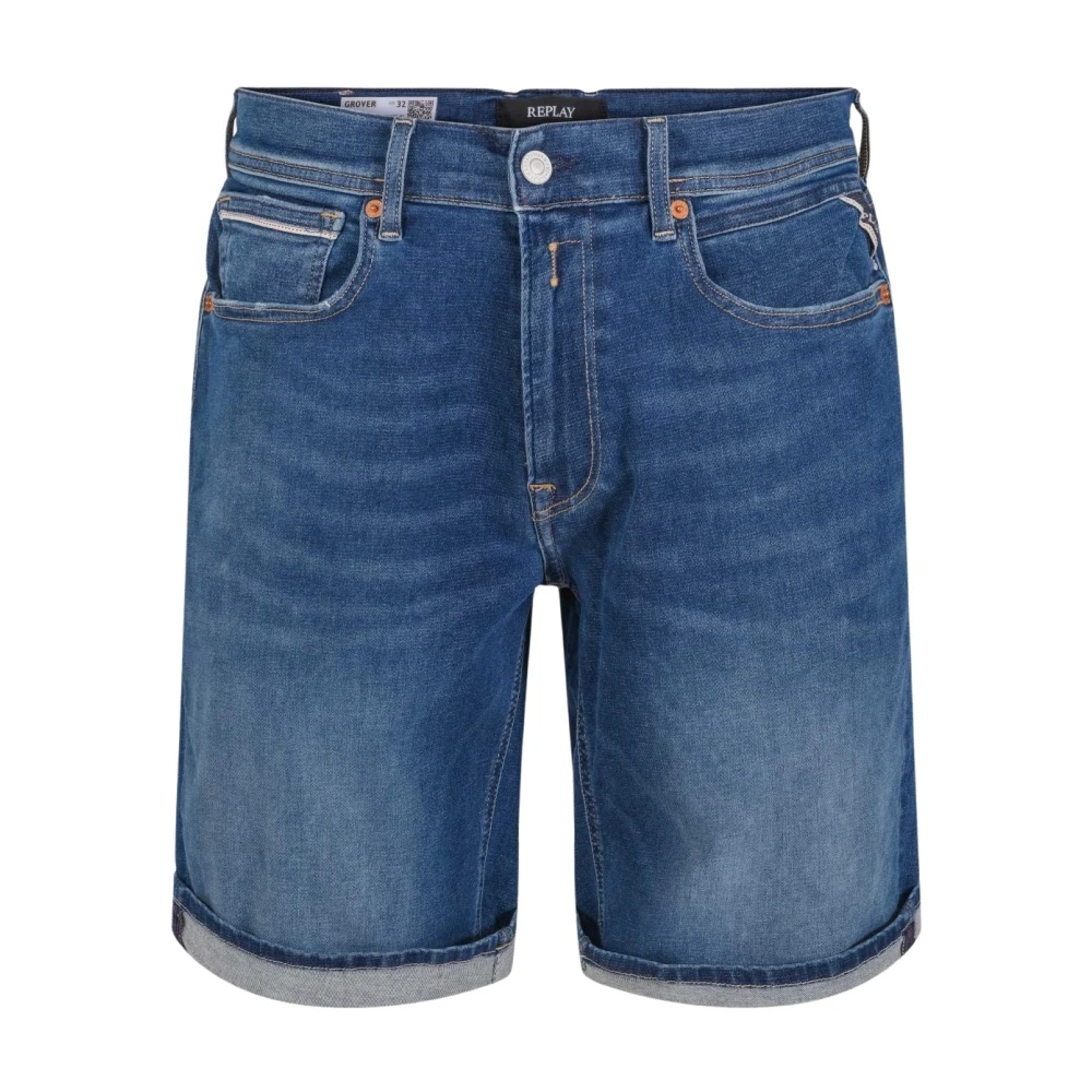 Blå Denim Grover Shorts