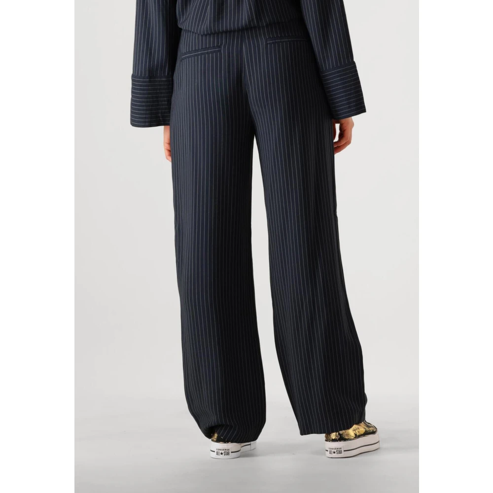 Modström Gestreepte Isabelmd Broek voor Vrouwen Blue Dames
